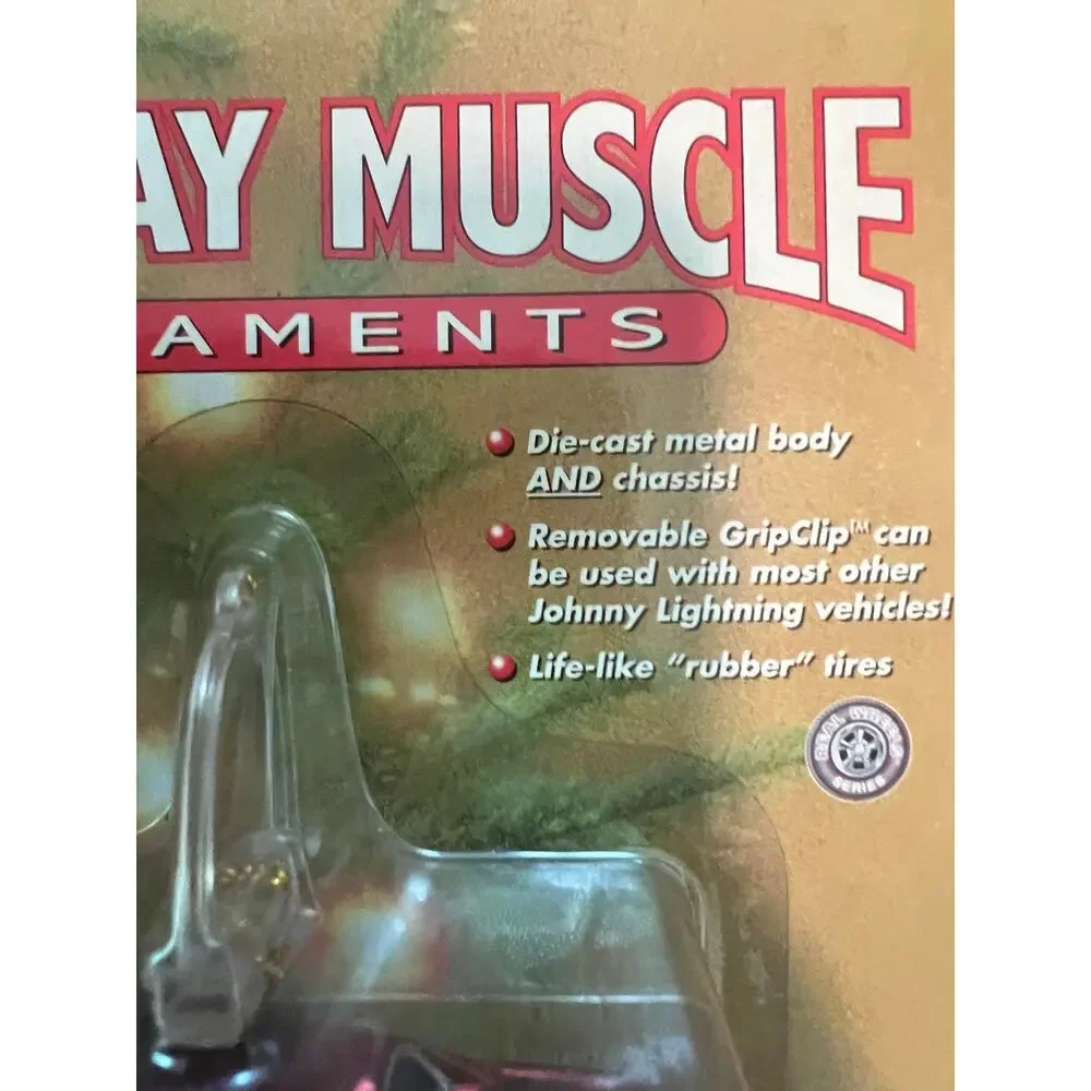 Johnny Lightning Holiday Muscle Ornament Red 1967 Pontiac GTO